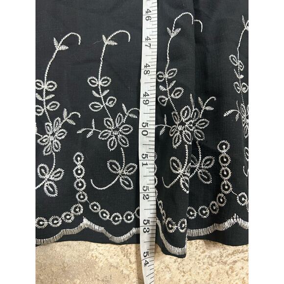 Vintage Pussers West Indies Maxi Floral Embroidered Silk Dress Island Resort L - Picture 10 of 10